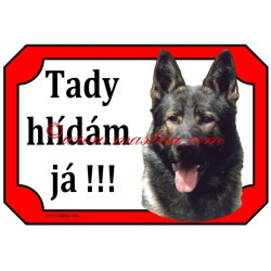 Tabulka německý ovčák vlkošedý