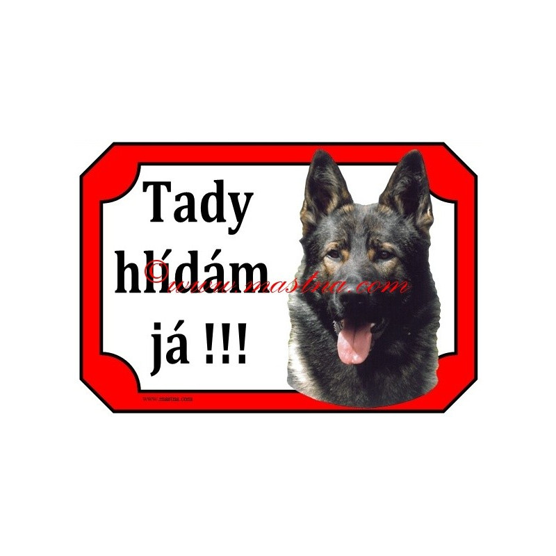 Tabulka německý ovčák vlkošedý