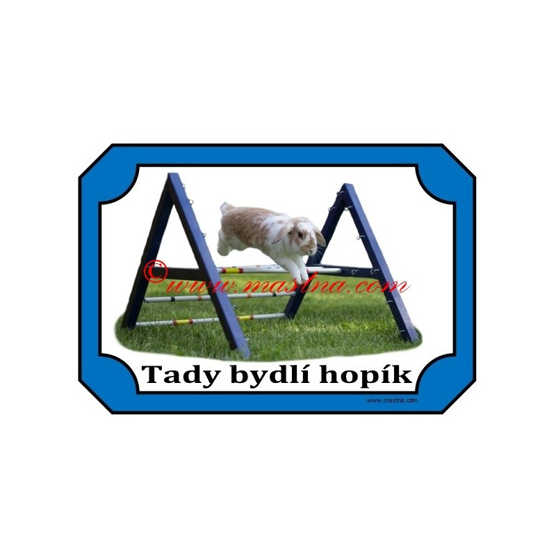 Tabulka králík, králičí hop, parkur