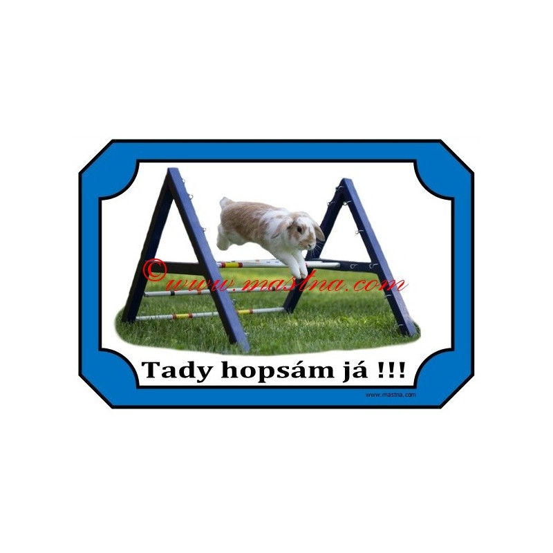 Tabulka králík, králičí hop, parkur