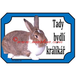 Tabulka králík meklenburský strakáč divoce zbarvený