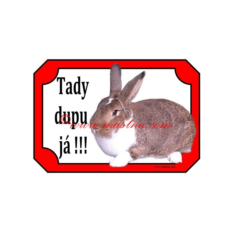 Tabulka králík meklenburský strakáč divoce zbarvený