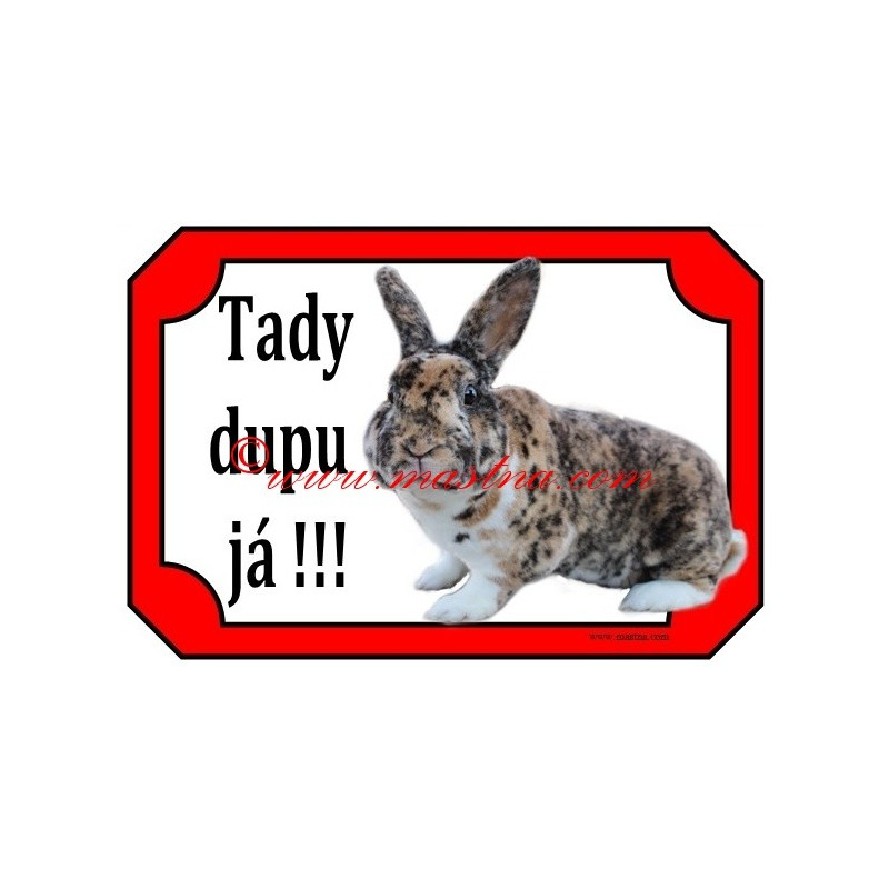 Tabulka králík rex malý plášťový černožlutý