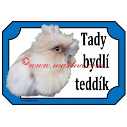Tabulka králík teddy, dlouhosrstý