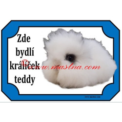 Tabulka králík teddy, dlouhosrstý
