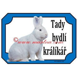 Tabulka králík vídeňský bílý
