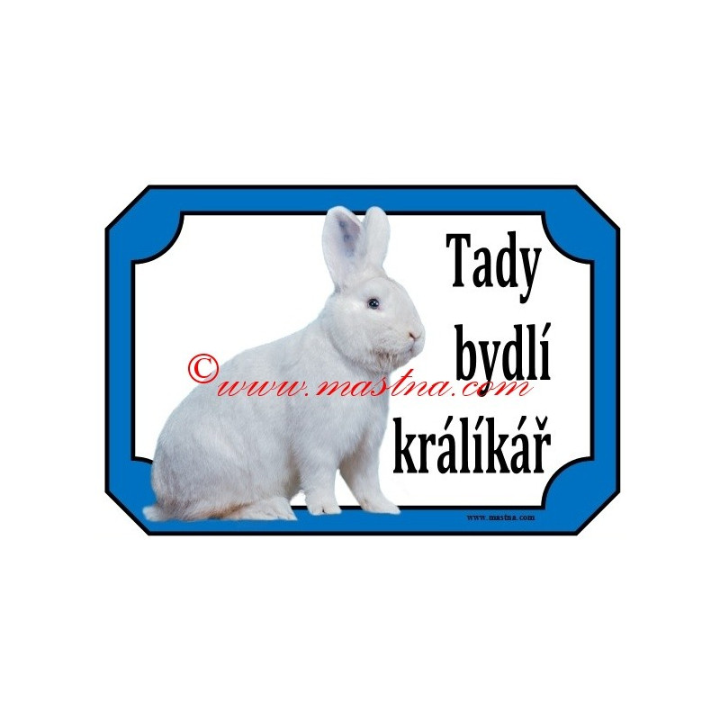 Tabulka králík vídeňský bílý
