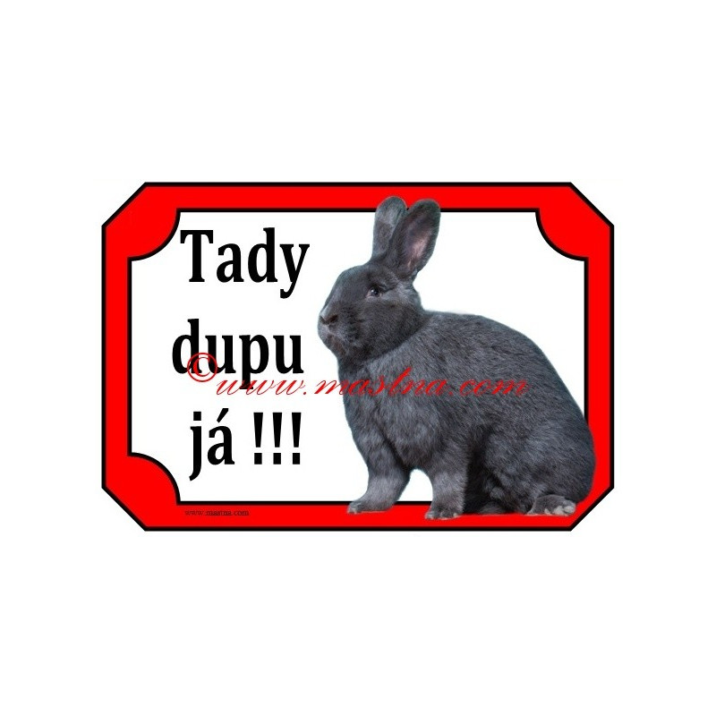 Tabulka králík vídeňský modrý