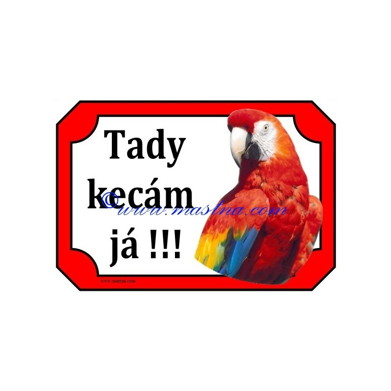 Tabulka papoušek ara zelenokřídlý