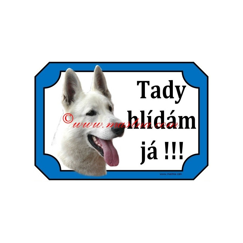 Tabulka bílý švýcarský ovčák