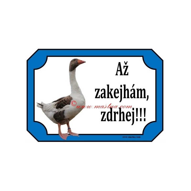 Tabulka husa pomořanská