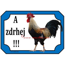 Tabulka kohout, vlaška, drůbež