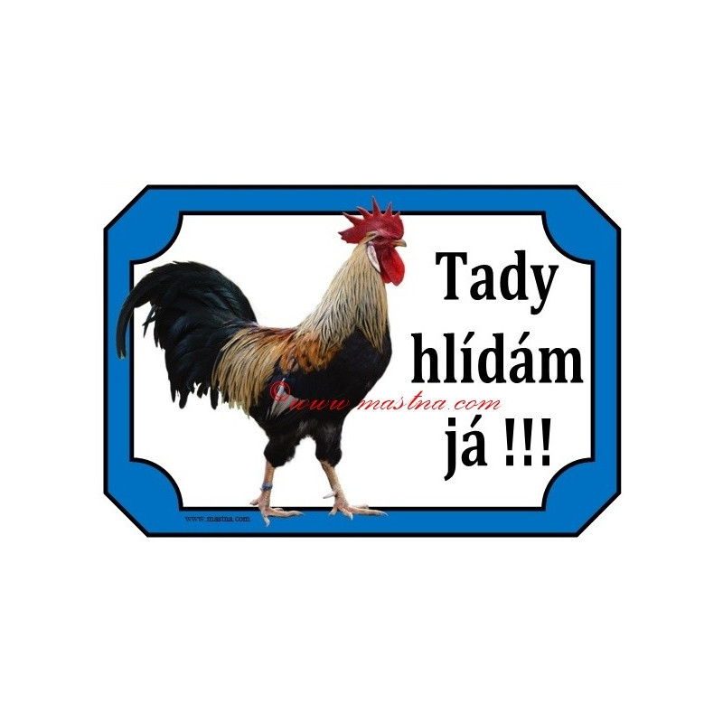 Tabulka kohout, vlaška, drůbež