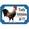 Tabulka kohout, vlaška, drůbež