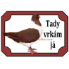 Tabulka holub moravský pštros
