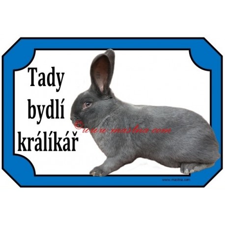 Tabulka králík moravský modrý
