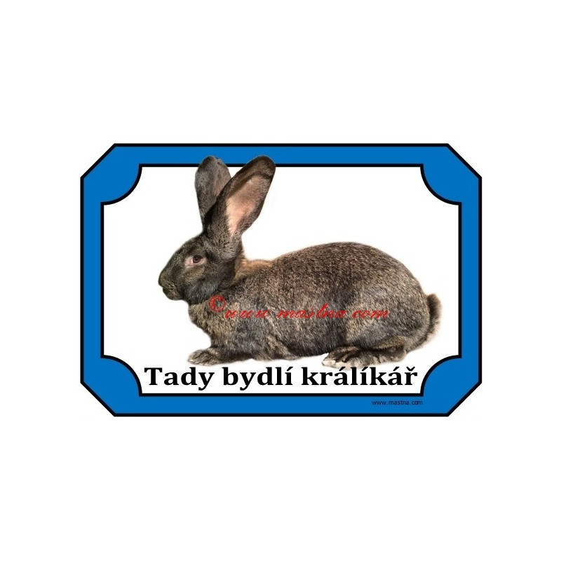 Tabulka králík belgický obr železitý