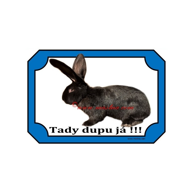 Tabulka králík belgický obr černý