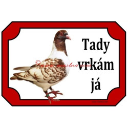 Tabulka holub moravský pštros