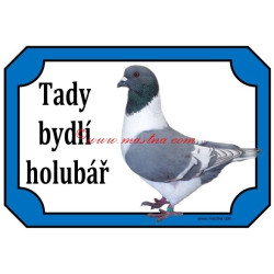 Tabulka holub moravský pštros