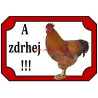 Tabulka kohout hampshire, hempšír, drůbež