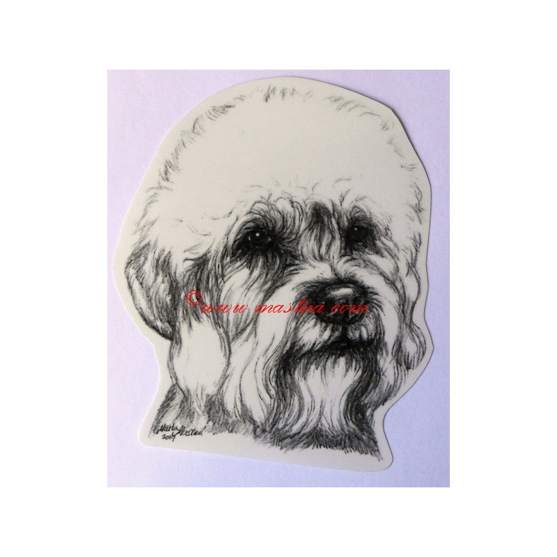 Samolepka Dandie Dinmont teriér