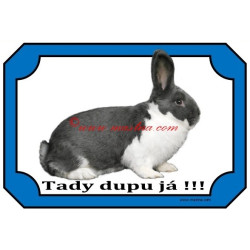 Tabulka králík meklenburský strakáč modrý