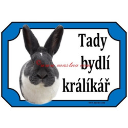 Tabulka králík meklenburský strakáč modrý