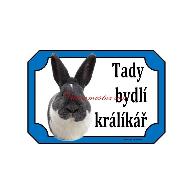 Tabulka králík meklenburský strakáč modrý