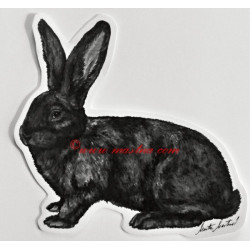 Samolepka králík belgický obr