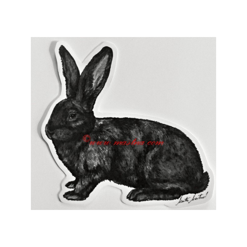 Samolepka králík belgický obr