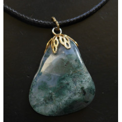 Přívěsek mechový achát