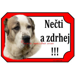 Tabulka středoasijský pastevecký pes, asiat