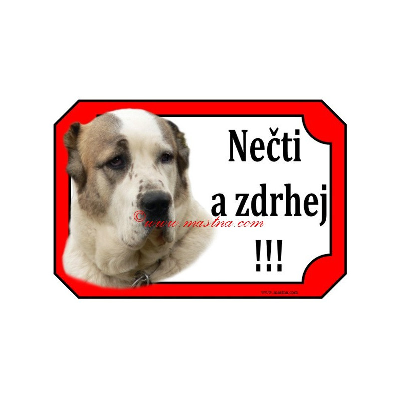 Tabulka středoasijský pastevecký pes, asiat