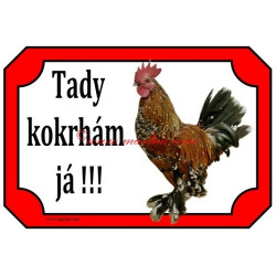 Tabulka drůbež, kohout, slepice zakrslá rousná