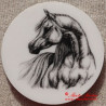 Kůň arabský plnokrevník magnet nebo placka