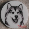 Aljašský malamut magnet nebo placka