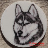Sibiřský husky magnet nebo placka