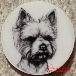 Jorkšír, yorkshire teriér magnet nebo placka