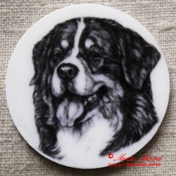 Bernský salašnický pes magnet nebo placka