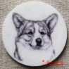 Velškorgi, welshcorgi pembrok magnet nebo placka