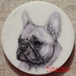 Francouzský buldoček magnet nebo placka