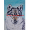 Obraz československý vlčák, vlk, olejomalba - tisk