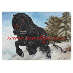 Autorský tisk chladnokrevník v tahu