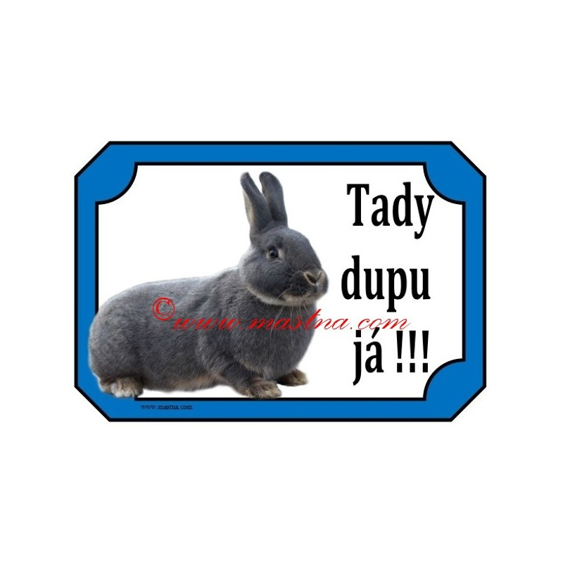 Cedulka králík perlový