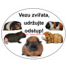Výstražný ovál vezu zvířata - naskladníme do týdne