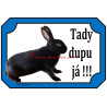 Cedulka králík rex černý