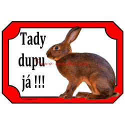 Cedulka králík zaječí