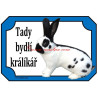 Cedulka králík německý obrovitý strakáč