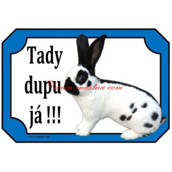 Cedulka králík německý obrovitý strakáč